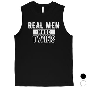 Real Men Make Twins Mens Muscle Shirt