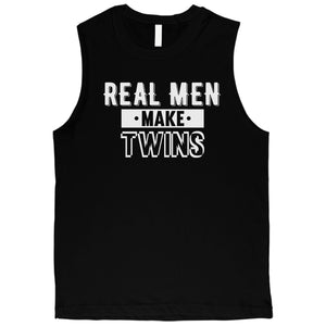 Real Men Make Twins Mens Muscle Shirt