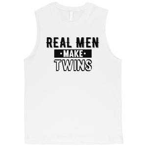 Real Men Make Twins Mens Muscle Shirt