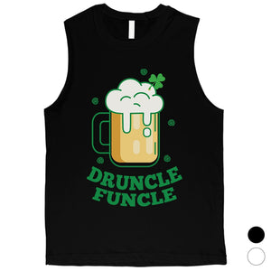 Druncle Funcle Uncle Irish Gift Mens Funny Workout Muscle Tank Top