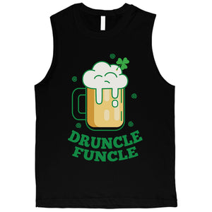 Druncle Funcle Uncle Irish Gift Mens Funny Workout Muscle Tank Top