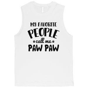 Favorite People Paw Paw Mens Faithful Sweet Unique Dad Muscle Shirt