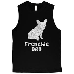 French Bulldog Dad Mens Happy Loving Fun Workout Muscle Shirt Gift