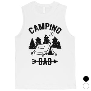 Camping Dad Mens Strong-Willed Great Honest Muscle Shirt Dad Gift