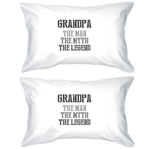 Legend Grandpa Pillowcases Standard Size Pillow Covers Family Gift