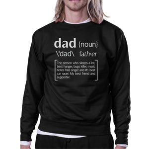 Dad Noun Black Pullover Sweatshirt Funny Birthday Gifts For Dad - 365INLOVE