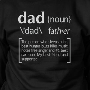 Dad Noun Black Pullover Sweatshirt Funny Birthday Gifts For Dad - 365INLOVE