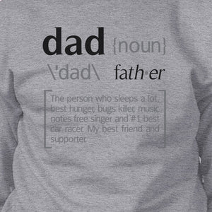 Dad Noun Grey Unisex Funny Design Sweatshirt For Fathers Day Gifts - 365INLOVE