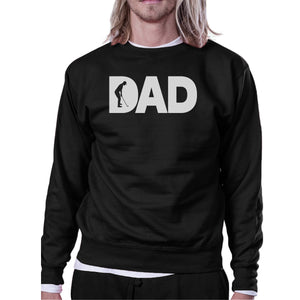 Dad Golf Unisex Black Sweatshirt Funny Graphic Tee For Gold Dads - 365INLOVE