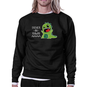 Father-In-Rawr Black Funny In-Law Gifts Sweatshirt For Fathers Day - 365INLOVE