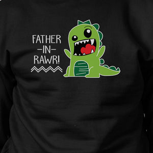 Father-In-Rawr Black Funny In-Law Gifts Sweatshirt For Fathers Day - 365INLOVE