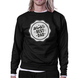 World's Best Dad Unisex Black Sweatshirt Christmas Gifts For Dad - 365INLOVE