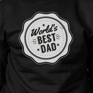 World's Best Dad Unisex Black Sweatshirt Christmas Gifts For Dad - 365INLOVE