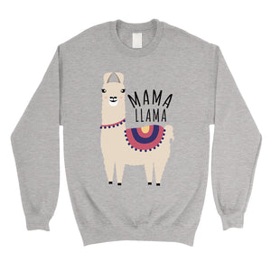 Mama Llama Unisex Pullover Sweatshirt Unique Mothers Day Gifts