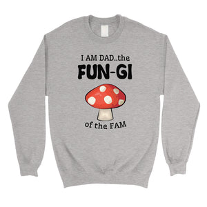 Fungi Dad Mushroom Mens/Unisex Fleece Sweatshirt Silly Gift For Dad