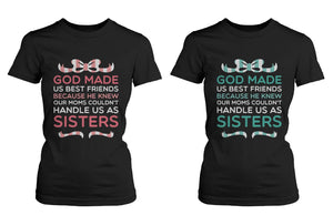 Best Friend Quote Tee- God Made Us Best Friends - Cute Matching BFF Shirts - 365INLOVE