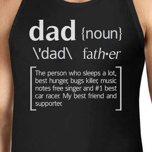 Dad Noun Mens Black Sleeveless Tee Funny Birthday Gifts For Dad - 365INLOVE