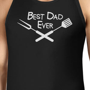 Best Bbq Dad Mens Black Sleeveless Tee Fathers Day Gift For Husband - 365INLOVE