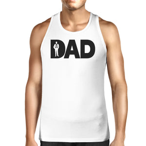 Dad Business Mens White Funny Tank Top Working Dad Graphic Tanks - 365INLOVE