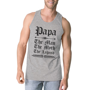 Vintage Gothic Papa Mens Lovely Gym Fathers Day Sleeveless Top