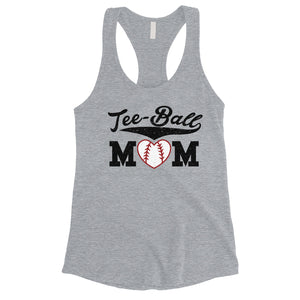 Tee-Ball Mom Womens Tank Top Cute Sleeveless Shirt For Mothers Day