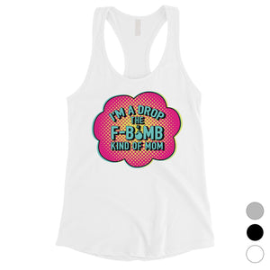 F-Bomb Mom Womens Mother's Day Tank Top Funny Workout Mom Gifts