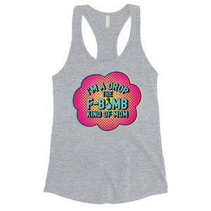 F-Bomb Mom Womens Mother's Day Tank Top Funny Workout Mom Gifts