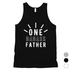 One Dadass Father Mens Brilliant Funny Workout Sleeveless Top Gift