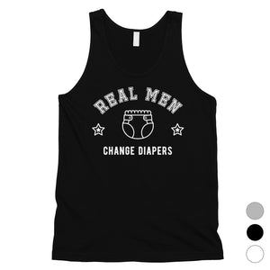 Real Men Change Diapers Mens Reliable Father's Day Sleeveless Top