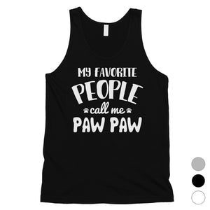 Favorite People Paw Paw Mens Supportive Cool Workout Sleeveless Top