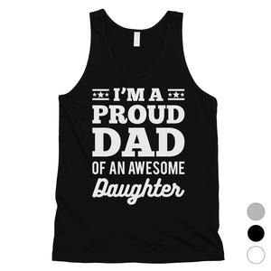 I'm A Proud Dad Mens Confident Hardworking Sleeveless Top Dad Gift