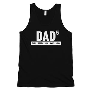 Dad Number Of Children Custom Mens Personalized Tank Tops