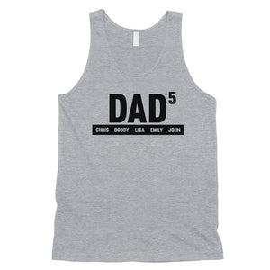 Dad Number Of Children Custom Mens Personalized Tank Tops