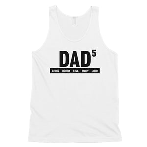 Dad Number Of Children Custom Mens Personalized Tank Tops