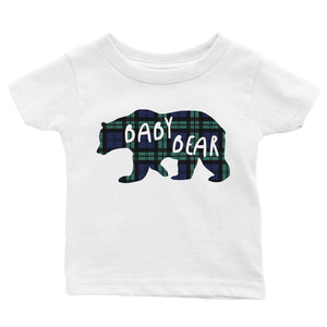 Christmas Bear Plaid Family Matching Outfits Winter Holiday Gift