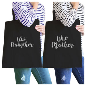 Like Daughter Like Mother Black Matching Tote Bag Mothers Day Gifts - 365INLOVE