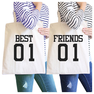 Best01 Friends01 BFF Matching Canvas Bags For Best Friend Gifts