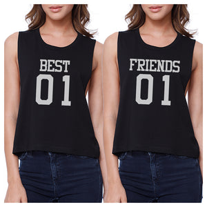 Best01 Friends01 BFF Matching Crop Tank Tops