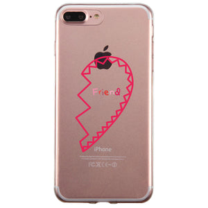 Best Friend Half Heart BFF Matching Phone Covers Creative Girly