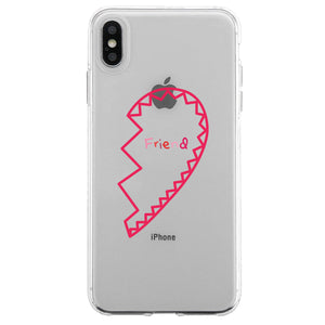 Best Friend Half Heart BFF Matching Phone Covers Creative Girly