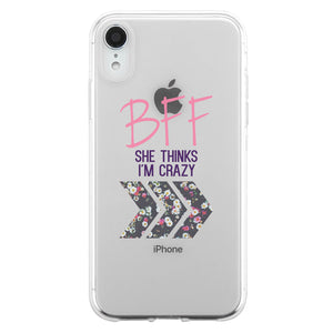 BFF Floral Arrow BFF Matching Phone Covers Funny Happy Friend Gift