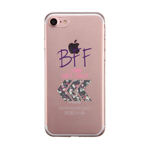 BFF Floral Arrow BFF Matching Phone Covers Funny Happy Friend Gift