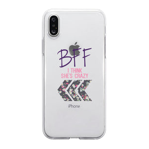 BFF Floral Arrow BFF Matching Phone Covers Funny Happy Friend Gift