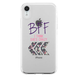 BFF Floral Arrow BFF Matching Phone Covers Funny Happy Friend Gift