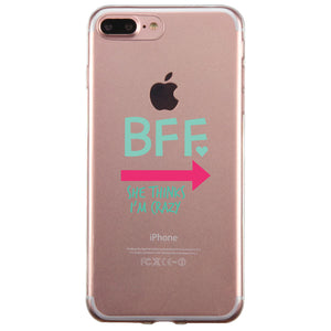 BFF Mint Pink Arrow BFF Matching Phone Covers Cool Friendship Gift