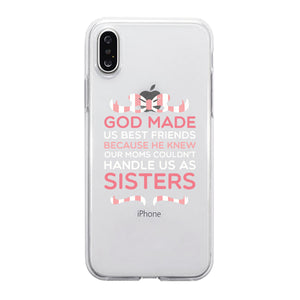 God Made Us BFF Matching Phone Covers Thoughtful Sister/Friend Gift