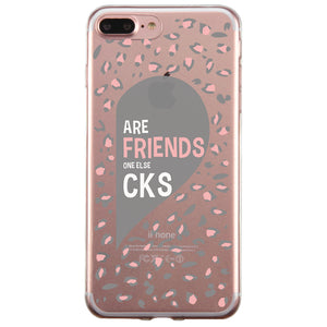 Leopard Pattern Best Friends BFF Matching Phone Covers Funny Cute