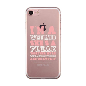 Weirdo Freak BFF Matching Phone Covers Unique Fun Friendship Gift