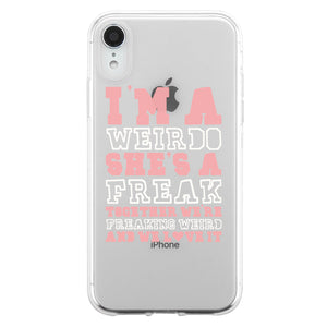 Weirdo Freak BFF Matching Phone Covers Unique Fun Friendship Gift