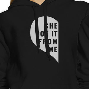 She Got It From Me Black Cute Matching Hoodies Gift Ideas For Moms - 365INLOVE